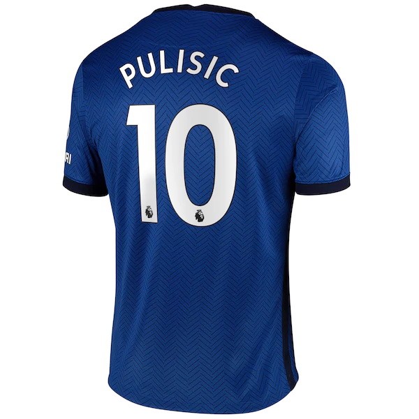 Camiseta Chelsea NO.10 Pulisic Primera Equipación 2020-2021 Azul